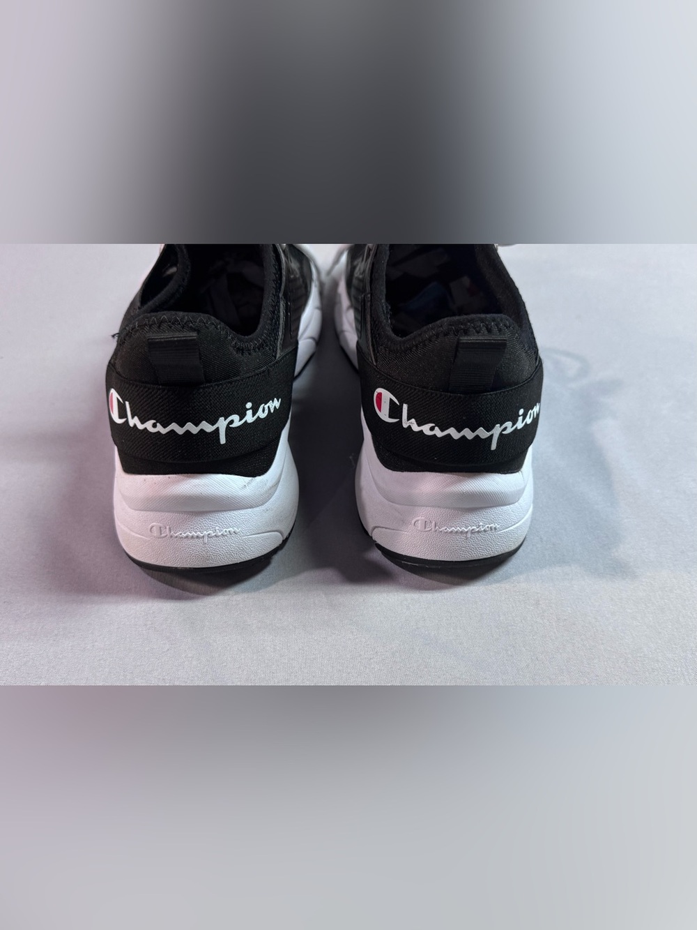 Champion Women Black Canvas Low-Top Sneakers Size 8 - Picture 7 of 8